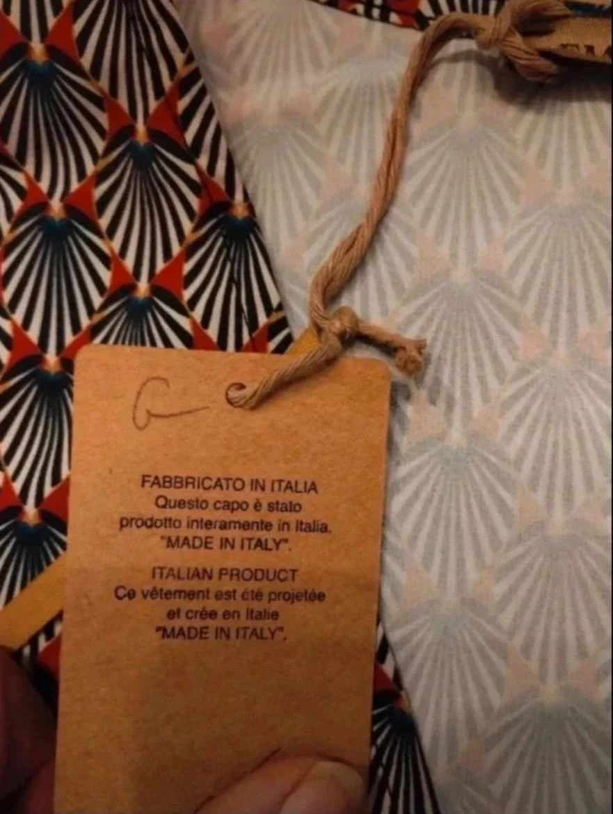 Vestido curto com estampa de folha azul/vermelho, Emporium T2 – photo 7